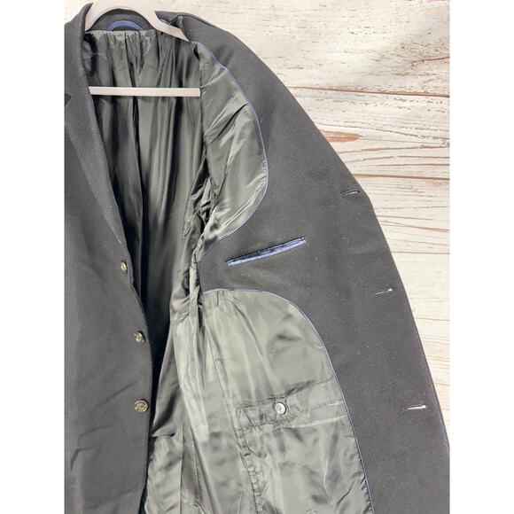 Ralph Ralph Lauren Men's Black 100%Wool Overcoat Size 46R - Picture 10 of 15